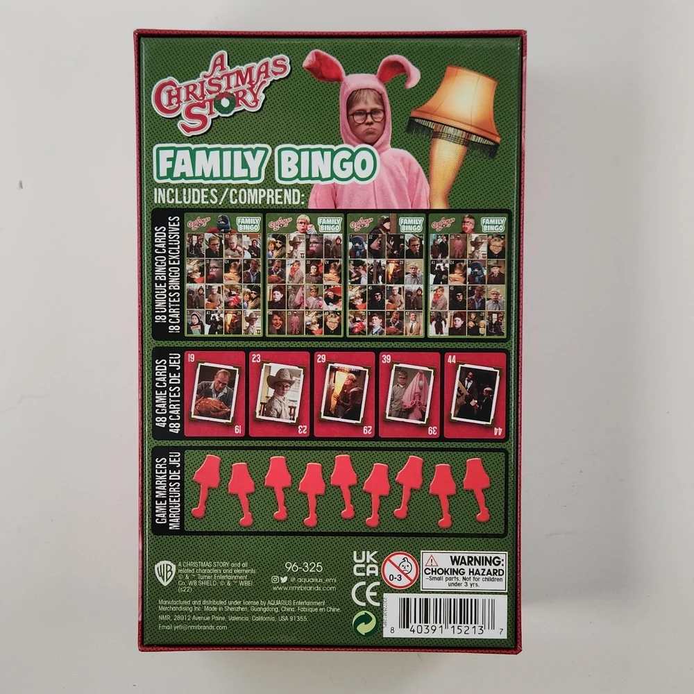 A Christmas Story Family Bingo NWT